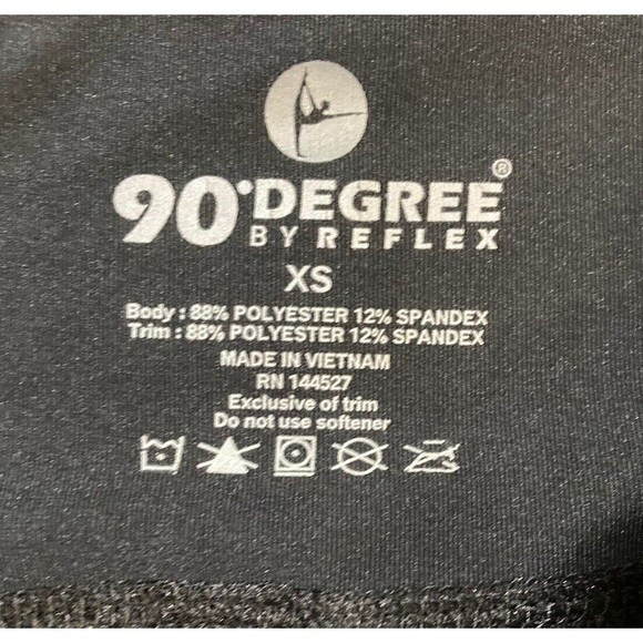 90 Degree By Reflex Women's Black Ankle Length Leggings Size XS‎ NWOT - Picture 2 of 10